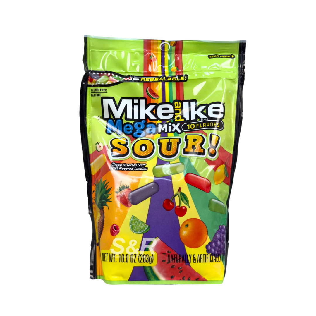 Mike and Ike Megamix Sour Candy 283g Mike and Ike Megamix Sour Candy 283g
